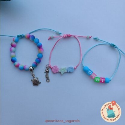 Pulseira Fundo do Mar Personalizada - kit c/ 03 - Image 2