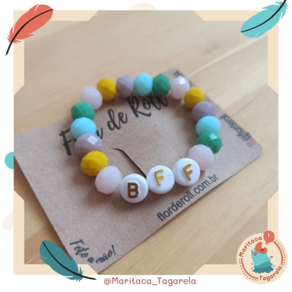 Pulseira BFF em cristal