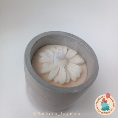 Vela Aromática - Ritmo Radiante (Pote Boho Zen – 130g) - Cor: Cinza - Image 3