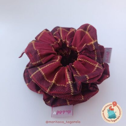 Scrunchie estampado Marsala - M