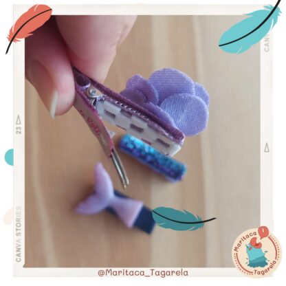 Hair Clip Trio - Sereia - Image 2