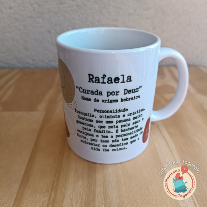 Caneca Personalizada Significado do nome Rafaela