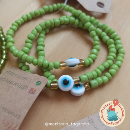 Pulseira Olho Grego - Verde 