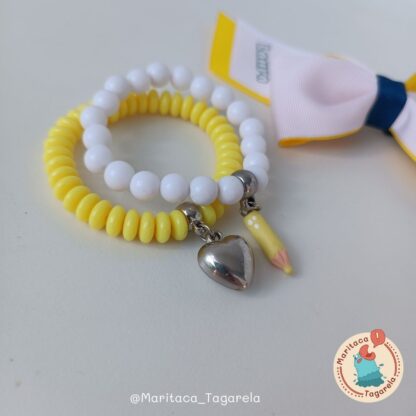 Kit Laço Escolar Personalizado e Pulseira – Decolar Kids