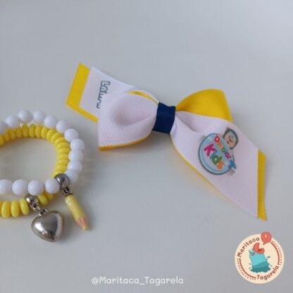 Kit Laço Escolar Personalizado e Pulseira – Decolar Kids - Image 2