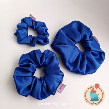 Scrunchie Azul Royal P