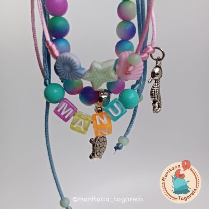 Pulseira Fundo do Mar Personalizada - kit c/ 03 - Image 6