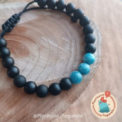 Pulseira em Pedras Naturais Angelita / Ônix