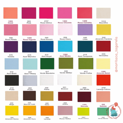 Catálogo de Cores de Fitas