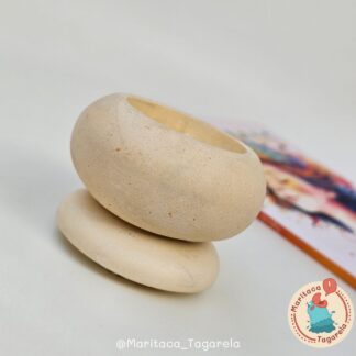 Vela Aromática – Clareza Zen – Pote Boho Zen 20g (Areia)