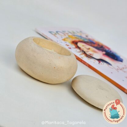 Vela Aromática – Clareza Zen – Pote Boho Zen 20g (Areia) - Image 4