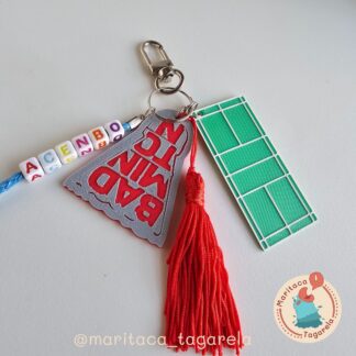 Chaveiro de Badminton Personalizável