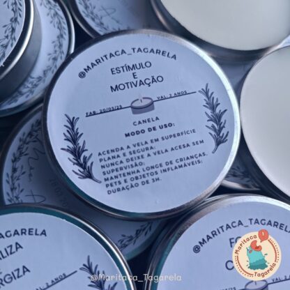 Kit 10 unidades Vela Aromática em Latinha 20g – Personalizada para Lembrancinhas - Imagem 8