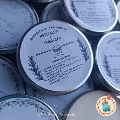Kit 10 unidades Vela Aromática em Latinha 20g – Personalizada para Lembrancinhas - Imagem 6