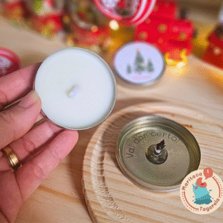 Vela Aromática Natal Mensagem Surpresa Frase Secreta 20g
