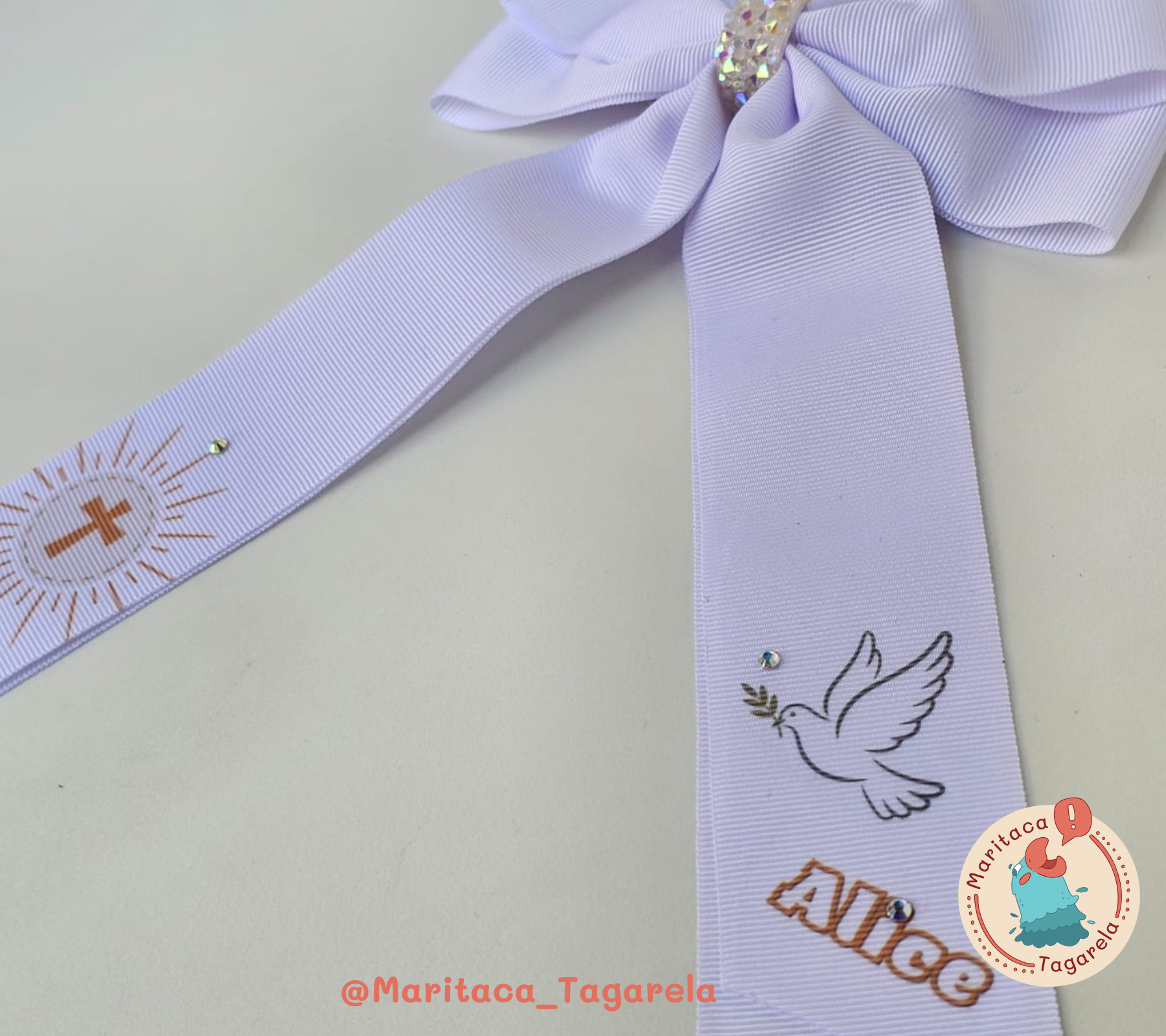 Laço Personalizado Primeira Eucaristia - Imagem 2