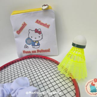 Mini Nécessaire Hello Kitty – Badminton Frases Fofas