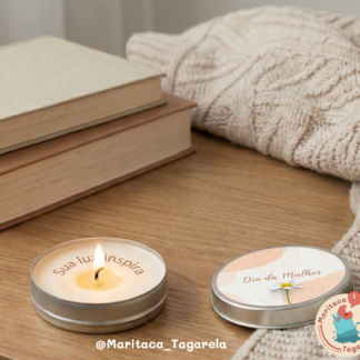 Kit 10 Velas Mensageiras Personalizadas – Edição Especial Dia da Mulher