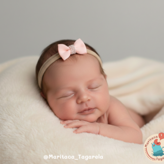 Lacinho Salmão com Pérola – PP