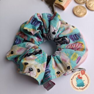 Scrunchie Bolsinha Bulldog