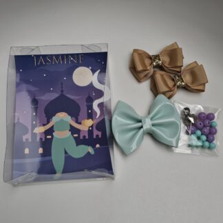 Kit Princesa Jasmine – Laços + Pulseira DIY