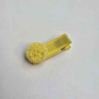 Hair Clip Pompom PP - (Amarelo)