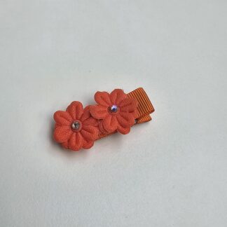 Hair Clip Flores - PP (Laranja Cenoura)