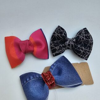 Kit Mini Lacinhos Coloridos | 3 Unidades | Outlet Maritaca Tagarela